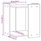 Recinto Lettiera Gatti Rovere Sonoma 60x40x40 cm in Truciolato