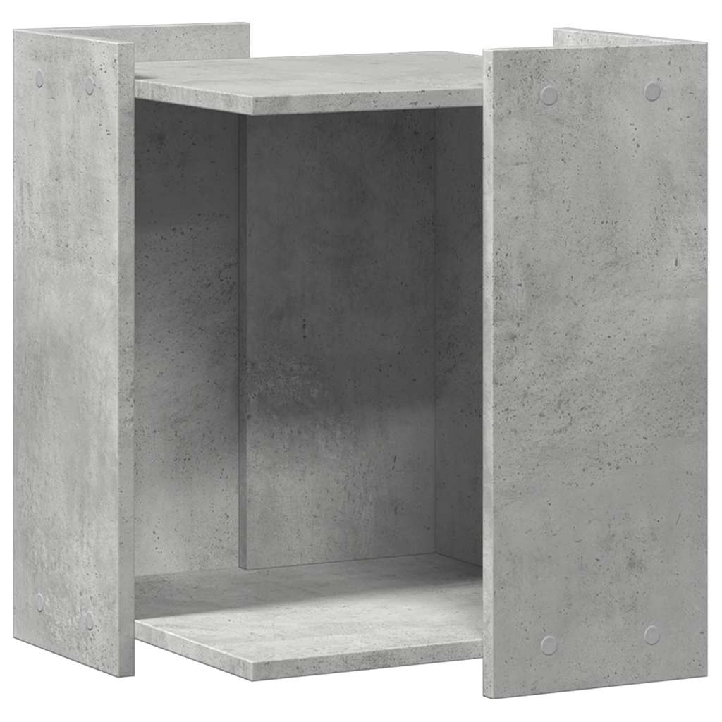 Recinto Lettiera Gatti Grigio Cemento 60x40x40 cm in Truciolato
