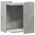 Recinto Lettiera Gatti Grigio Cemento 60x40x40 cm in Truciolato