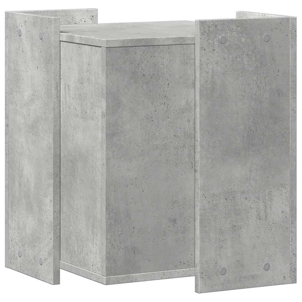 Recinto Lettiera Gatti Grigio Cemento 60x40x40 cm in Truciolato