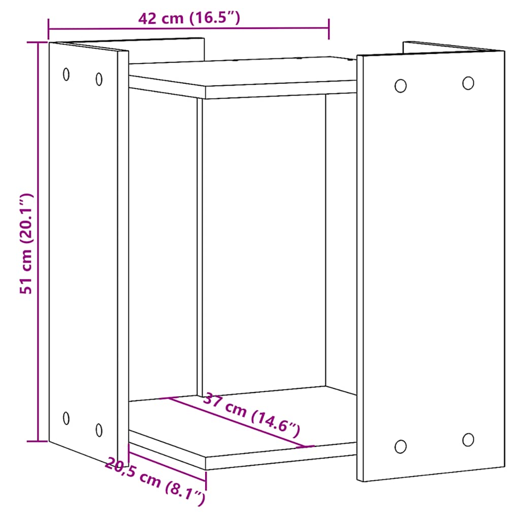 Recinto Lettiera Gatti Grigio Cemento 60x40x40 cm in Truciolato