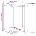 Recinto Lettiera Gatti Rovere Sonoma 60x40x40 cm in Truciolato