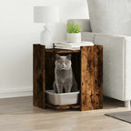 Recinto Lettiera Gatti Rovere Sonoma 60x40x40 cm in Truciolato