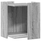 Recinto Lettiera Gatti Grigio Sonoma 60x40x40 cm in Truciolato