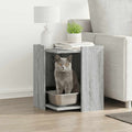 Recinto Lettiera Gatti Grigio Sonoma 60x40x40 cm in Truciolato