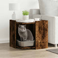 Recinto Lettiera Gatti Rovere Fumo 53x53x51 cm in Truciolato
