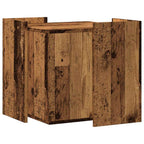 Recinto Lettiera Gatti Legno Vecchio 53x53x51 cm in Truciolato
