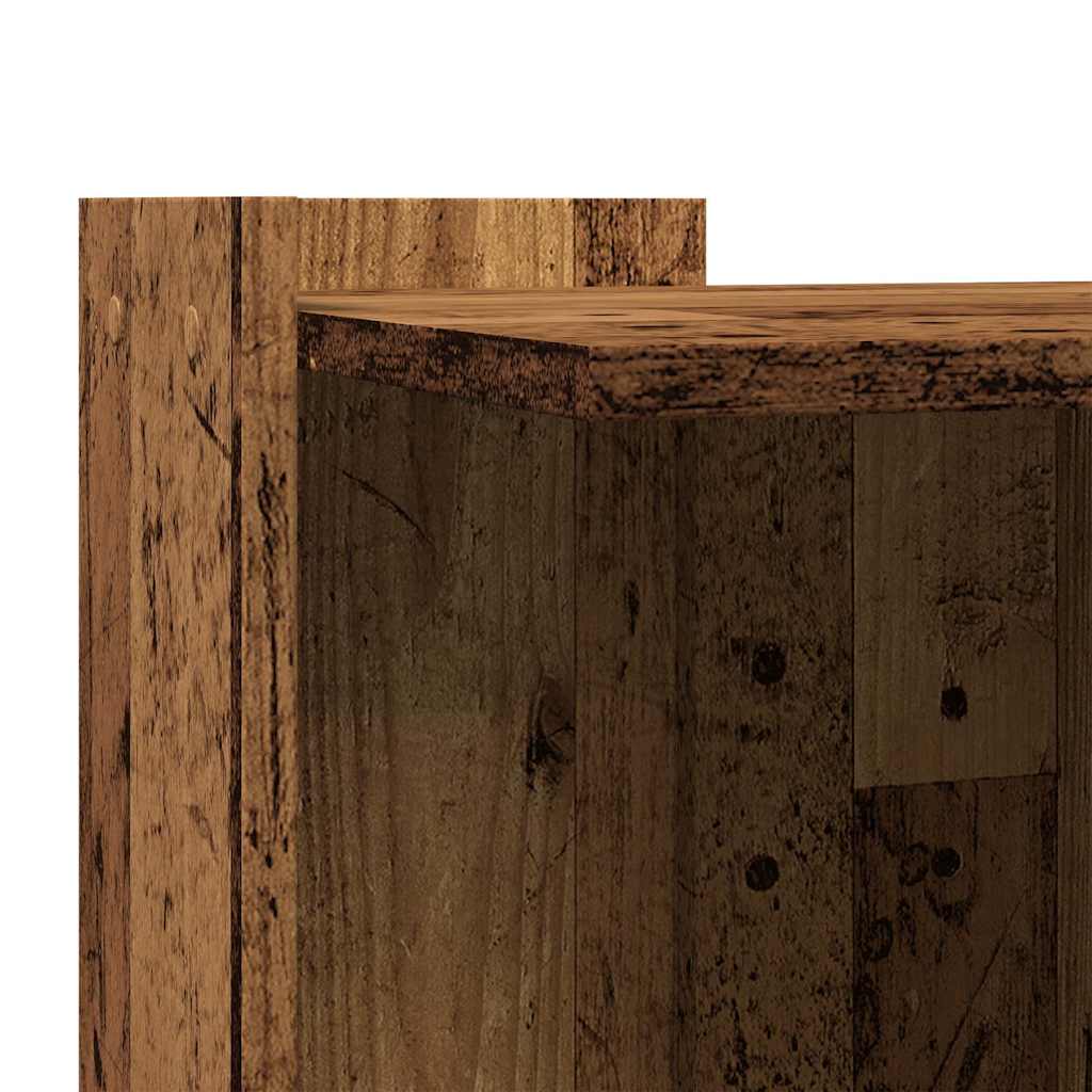 Recinto Lettiera Gatti Legno Vecchio 53x53x51 cm in Truciolato