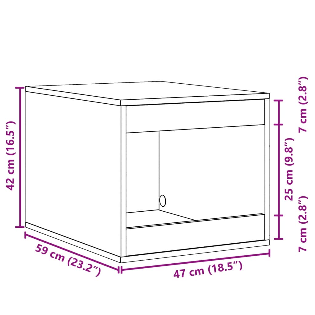 Recinto Lettiera Gatti Bianco 47x59x42 cm in Truciolato