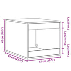 Recinto Lettiera Gatti Bianco 47x59x42 cm in Truciolato