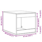 Recinto Lettiera Gatti Rovere Fumo 47x59x42 cm in Truciolato
