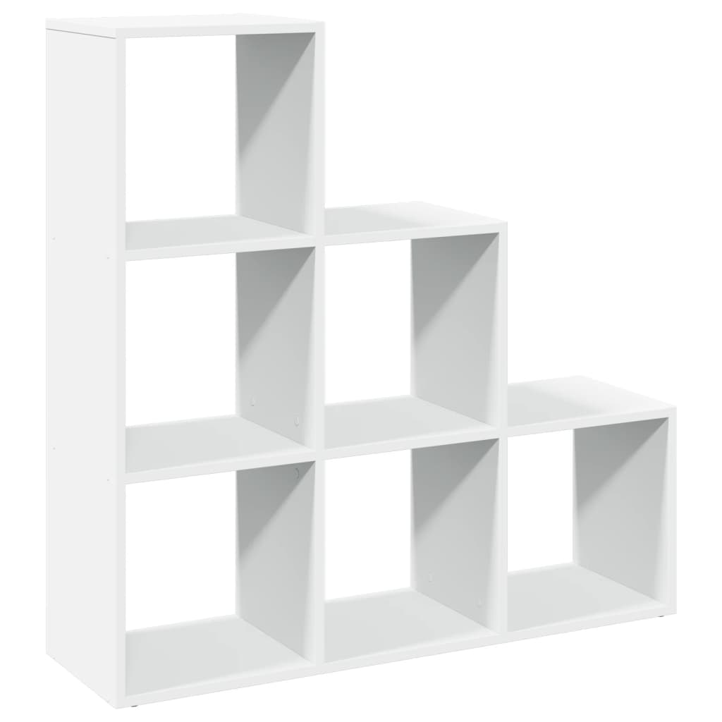 Libreria divisoria a 3 ripiani bianca 99x29x99 cm in legno ingegnerizzato
