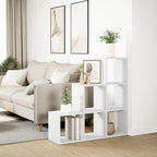 Libreria divisoria a 3 ripiani bianca 99x29x99 cm in legno ingegnerizzato