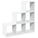 Libreria divisoria a 3 ripiani bianca 99x29x99 cm in legno ingegnerizzato