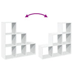 Libreria divisoria a 3 ripiani bianca 99x29x99 cm in legno ingegnerizzato