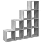 Libreria 4 Ripiani Grigio Sonoma 131,5x29x131,5 cm Truciolato