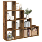 Libreria a 4 Ripiani Legno Vecchio 131,5x29x131,5 cm Truciolato