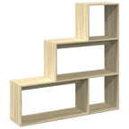 Libreria Divisorio 3 Ripiani Sonoma 123x29x123 cm in Truciolato