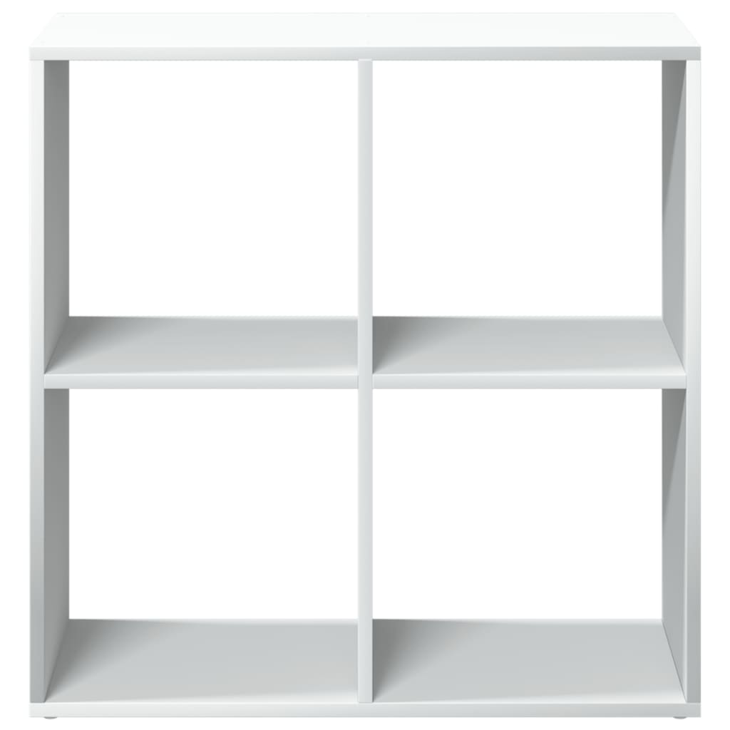 Libreria divisoria bianca 69,5x29x69,5 cm in legno ingegnerizzato