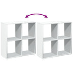 Libreria divisoria bianca 69,5x29x69,5 cm in legno ingegnerizzato