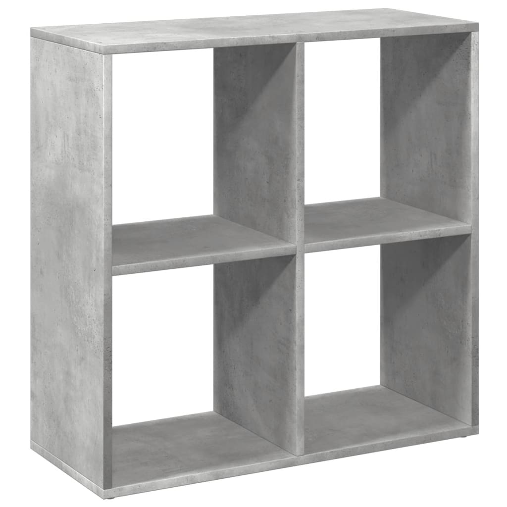 Libreria Divisorio Grigio Cemento 69,5x29x69,5 cm in Truciolato