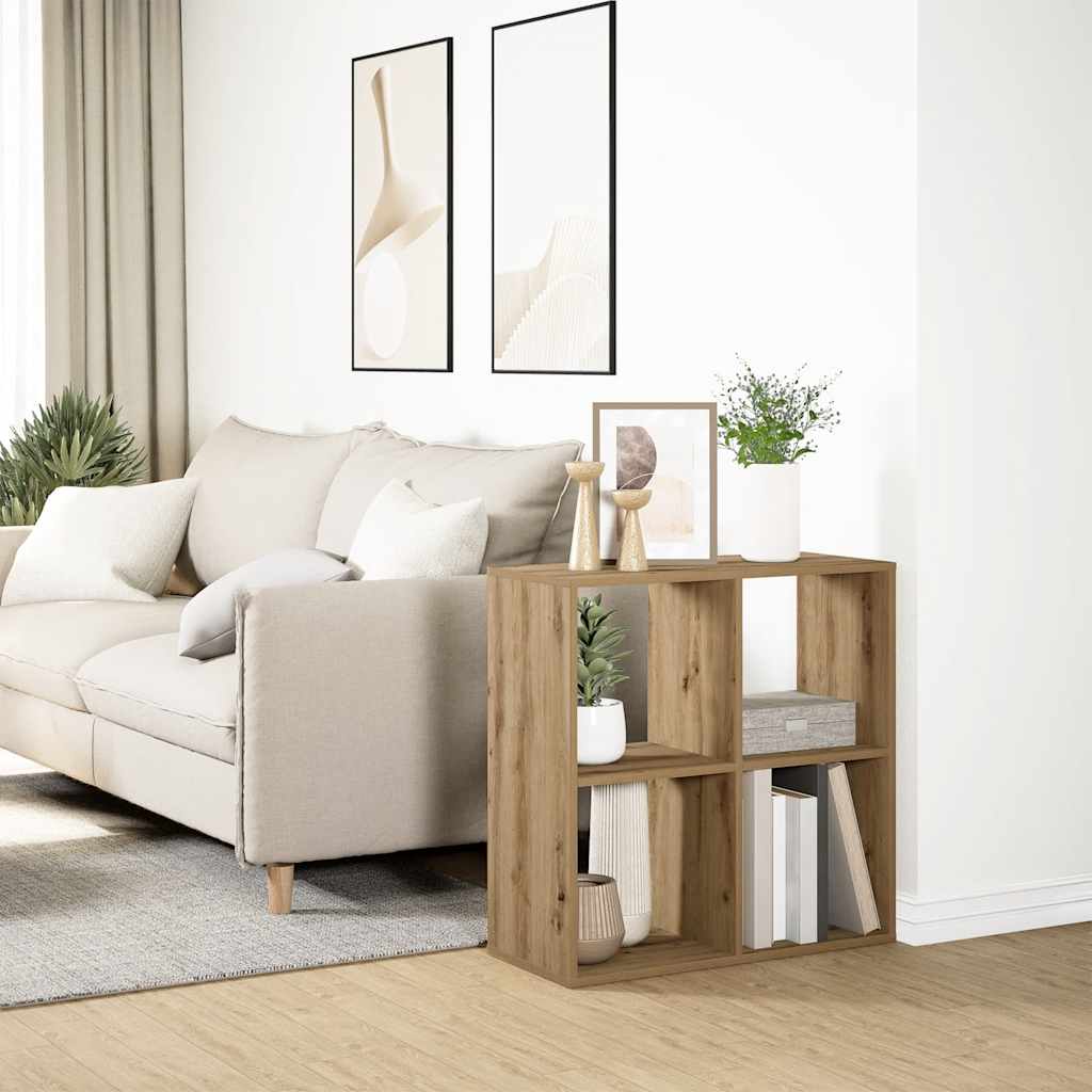 Libreria Divisorio Rovere Artigianale 69,5x29x69,5cm Truciolato