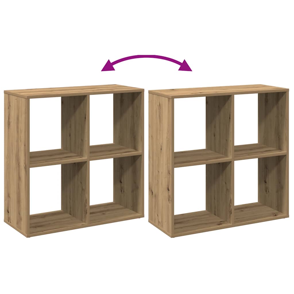 Libreria Divisorio Rovere Artigianale 69,5x29x69,5cm Truciolato