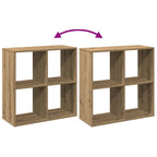 Libreria Divisorio Rovere Artigianale 69,5x29x69,5cm Truciolato