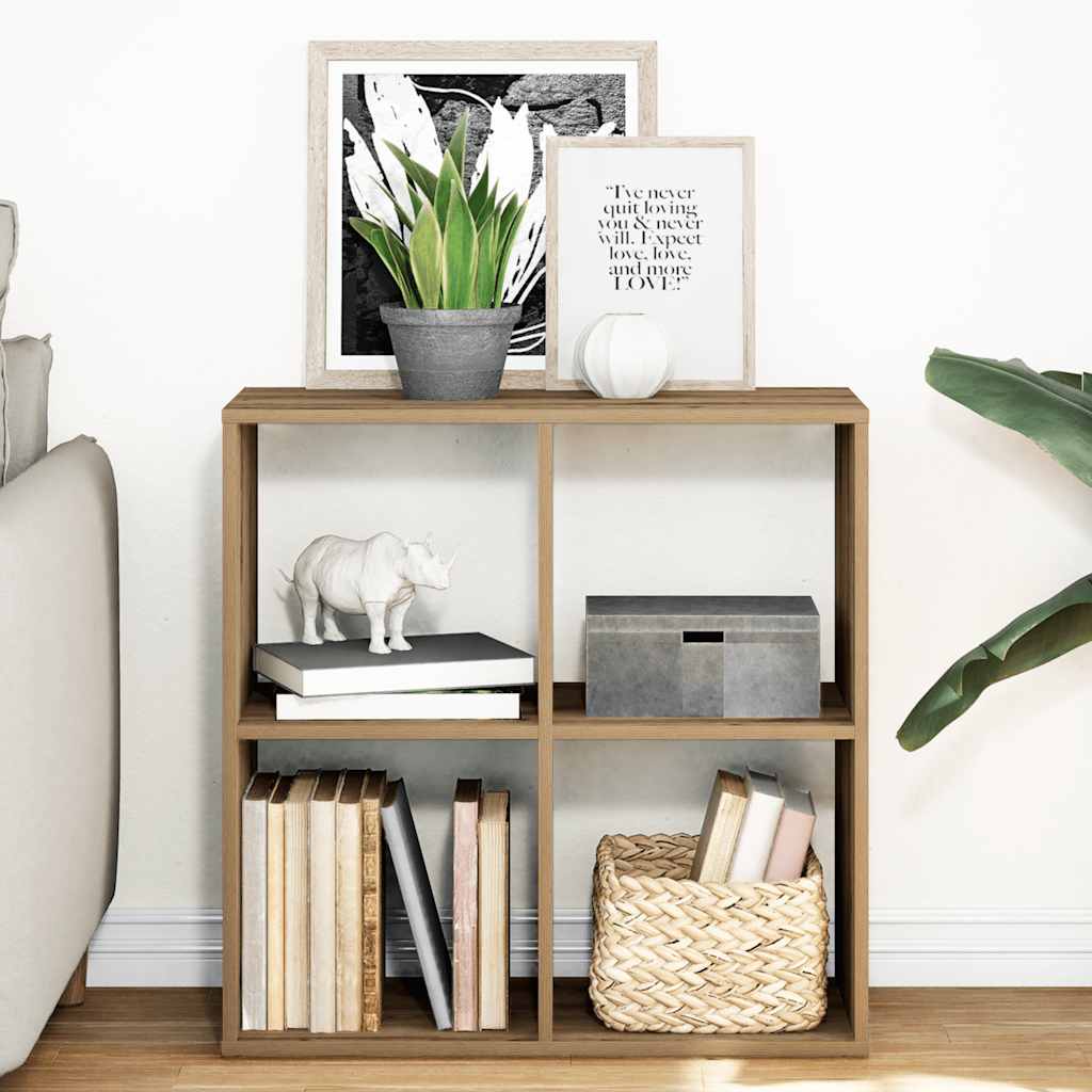 Libreria Divisorio Rovere Artigianale 69,5x29x69,5cm Truciolato