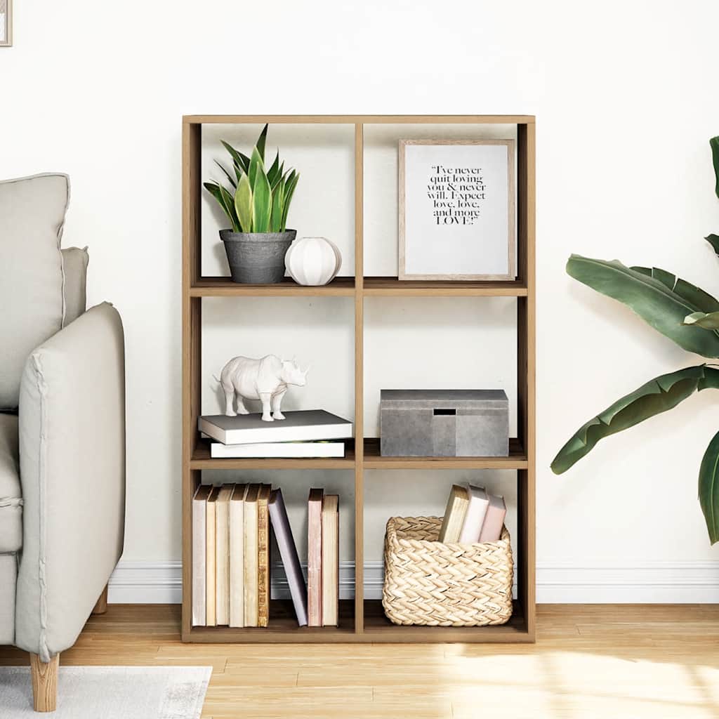 Libreria Divisorio Rovere 69,5x29x103,5 cm in Truciolato