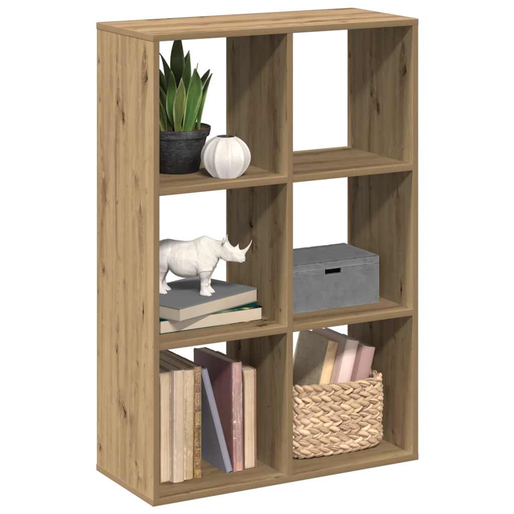 Libreria Divisorio Rovere 69,5x29x103,5 cm in Truciolato