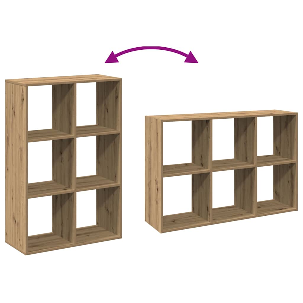 Libreria Divisorio Rovere 69,5x29x103,5 cm in Truciolato