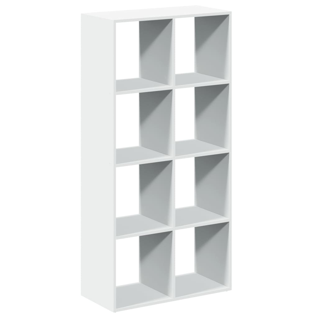 Libreria divisoria bianca 69,5x29x137,5 cm in legno ingegnerizzato