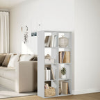 Libreria divisoria bianca 69,5x29x137,5 cm in legno ingegnerizzato