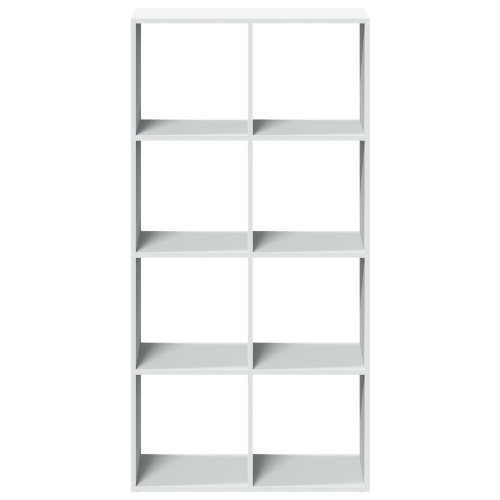 Libreria divisoria bianca 69,5x29x137,5 cm in legno ingegnerizzato
