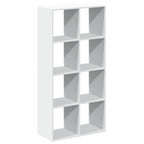 Libreria divisoria bianca 69,5x29x137,5 cm in legno ingegnerizzato