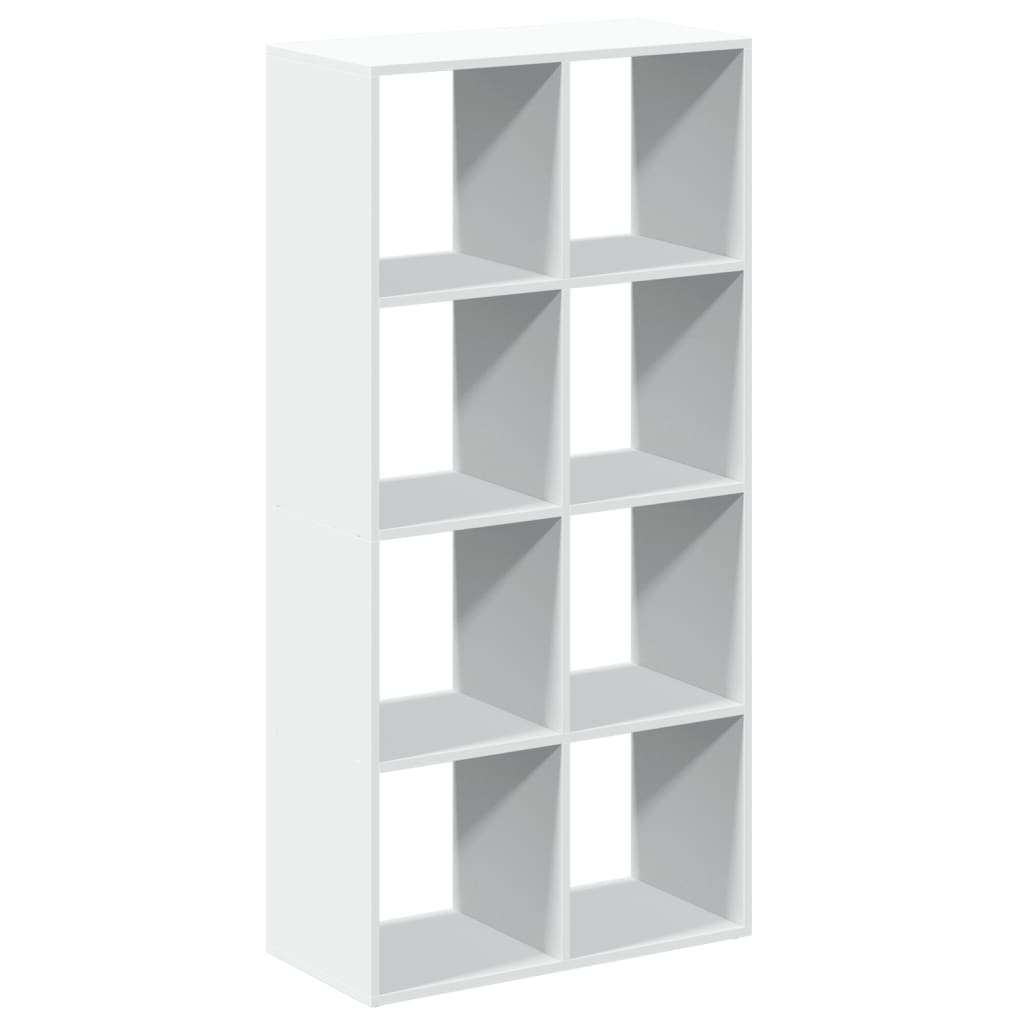 Libreria divisoria bianca 69,5x29x137,5 cm in legno ingegnerizzato
