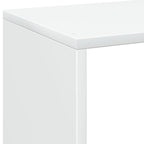 Libreria divisoria bianca 69,5x29x137,5 cm in legno ingegnerizzato