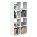 Libreria divisoria bianca 69,5x29x137,5 cm in legno ingegnerizzato
