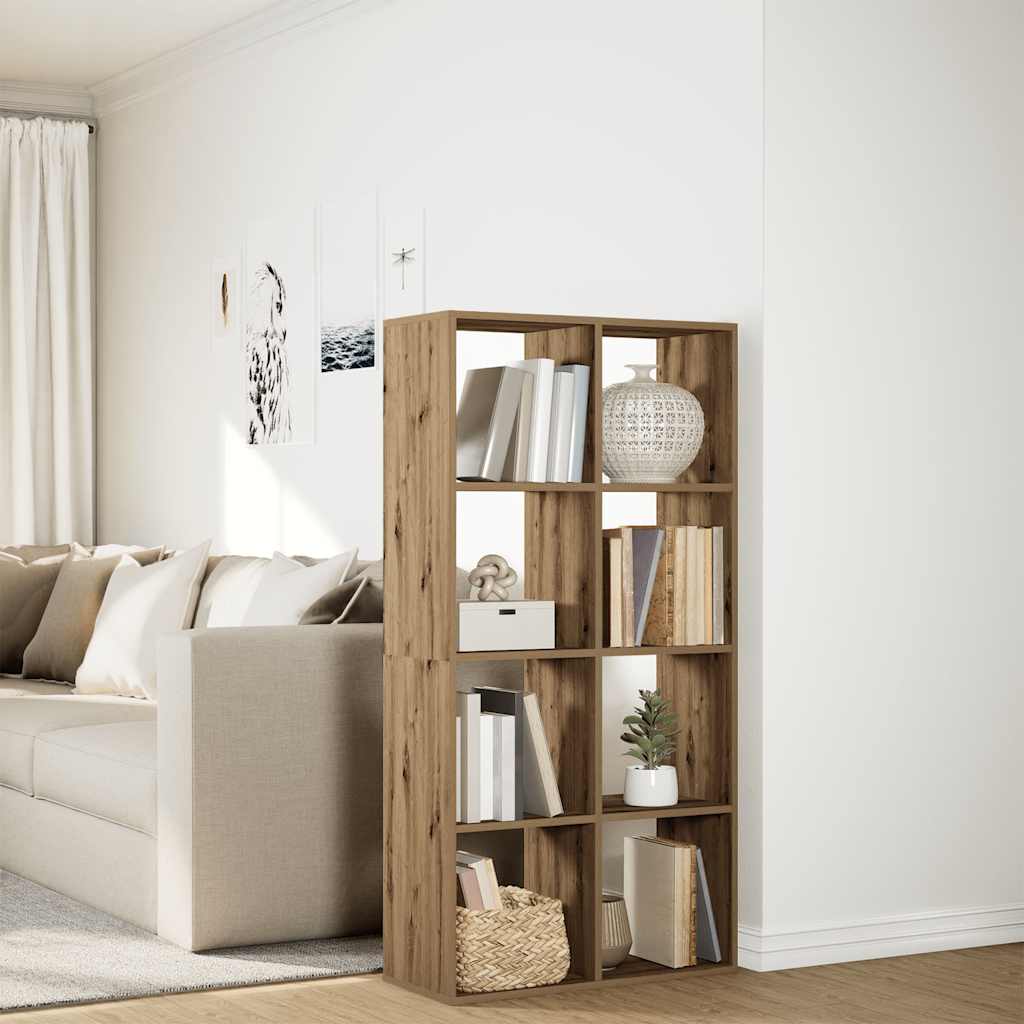 Libreria Divisorio Rovere Artigianale 69,5x29x137,5 Truciolato
