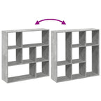 Libreria Divisorio Grigio Cemento 102x29x103,5 cm in Truciolato