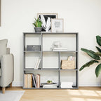 Libreria Divisorio Grigio Sonoma 102x29x103,5 cm in Truciolato