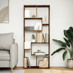 Libreria Divisorio Legno Antico 67x25x161,5 cm in Truciolato