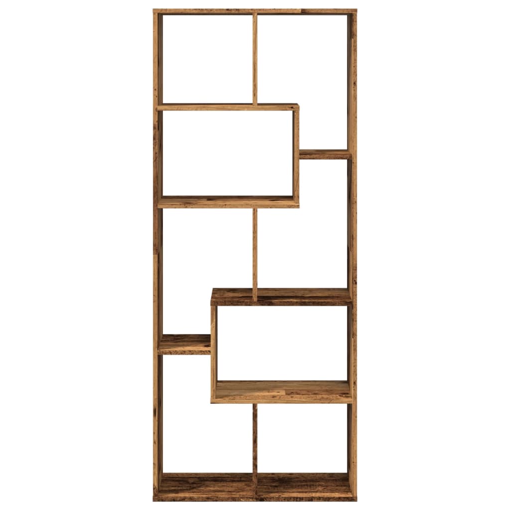 Libreria Divisorio Legno Antico 67x25x161,5 cm in Truciolato