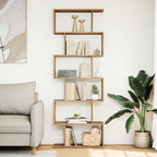 Libreria 6 Ripiani Rovere Artigianale 70x24x193 cm Truciolato