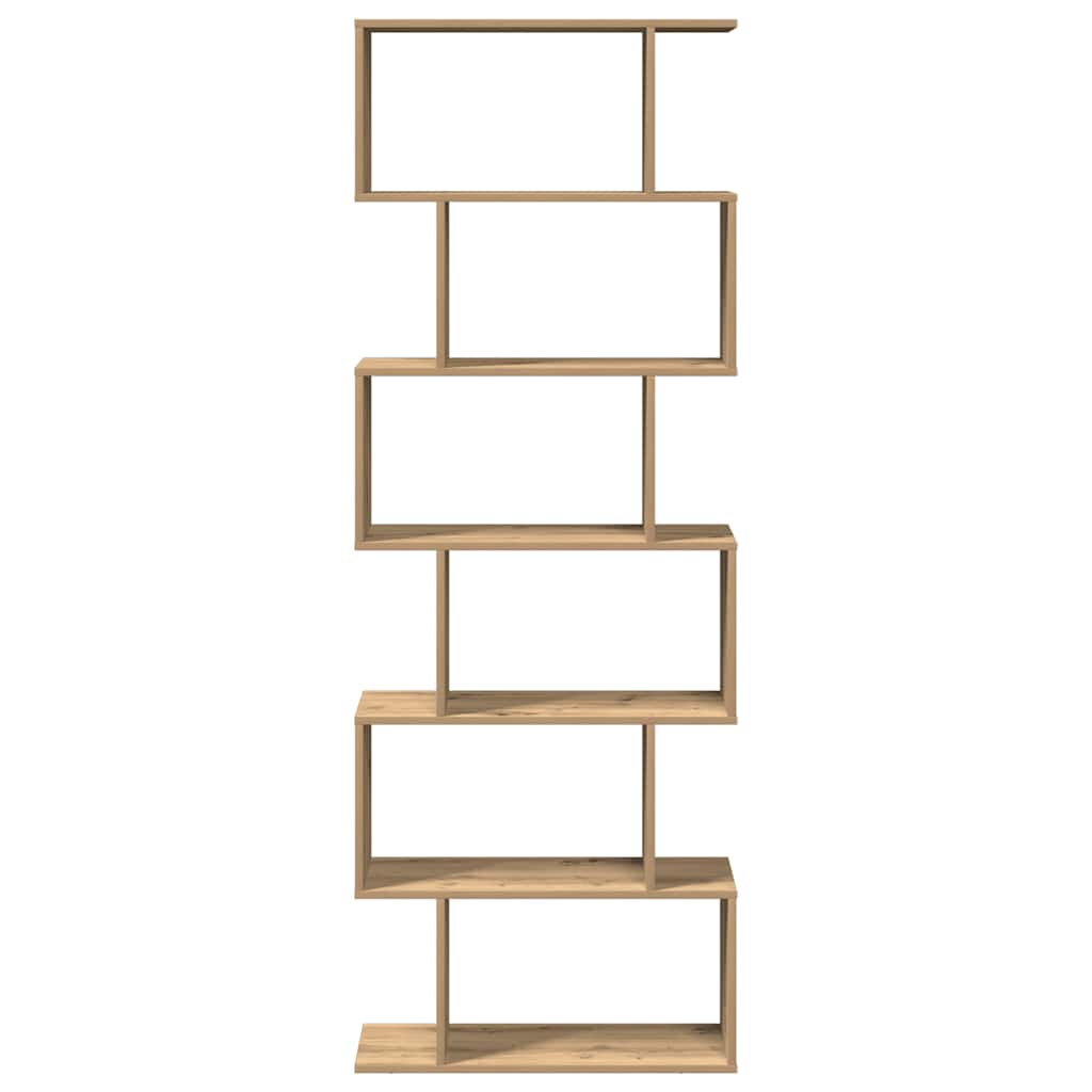 Libreria 6 Ripiani Rovere Artigianale 70x24x193 cm Truciolato