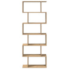 Libreria 6 Ripiani Rovere Artigianale 70x24x193 cm Truciolato