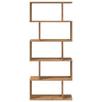 Libreria 5 Ripiani Rovere Artigianale 70x24x161 cm Truciolato