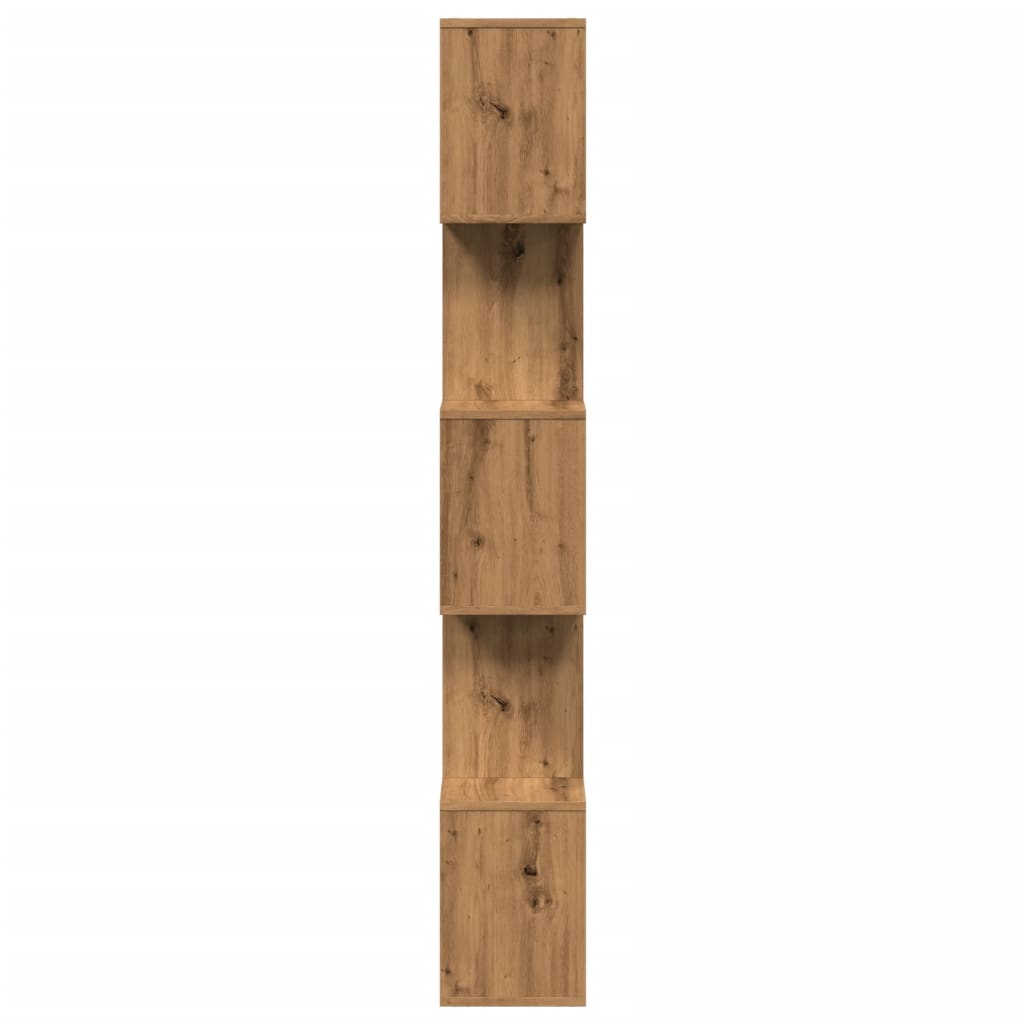 Libreria 5 Ripiani Rovere Artigianale 70x24x161 cm Truciolato