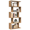 Libreria 5 Ripiani Rovere Artigianale 70x24x161 cm Truciolato